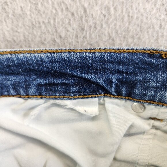 Current Elliott Jeans Womens 30 Blue High Rise Tapered Leg Whiskered Denim - Picture 8 of 15